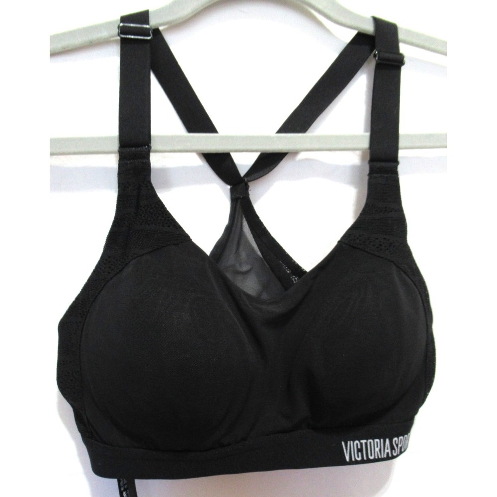 Victoria's Secret Sport Size 32B‎ Lightweight Black Lace Racerback Sports Bra